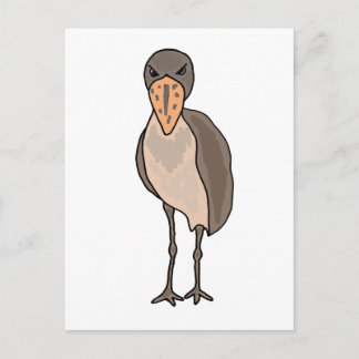 Carte Postale Amusant Shoebill Bird Design