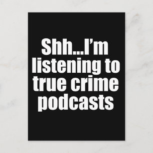 Carte Postale Amusant Ventilateur Podcast de Crimes Vrais
