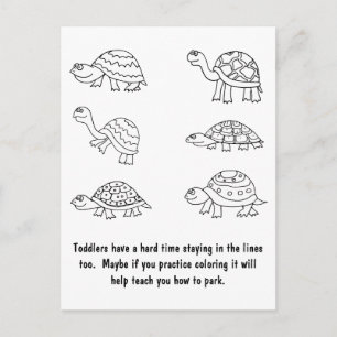 Carte Postale Amusante Contravention pour Mauvaise Place de Park