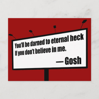 Carte postale amusante Dark to Eternal Heck