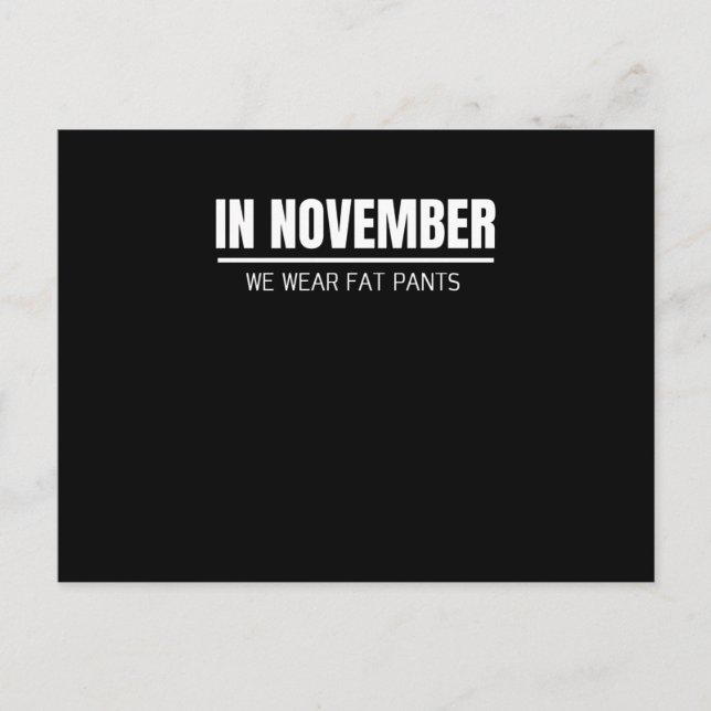 Carte Postale Amusante Famille Thanksgiving Jumelage Thanksgivin (Devant)