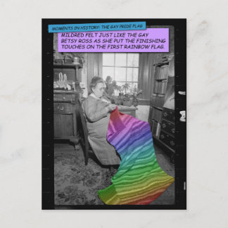 Carte postale amusante - Mildred, Gay Betsy Ross