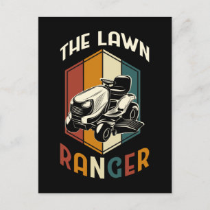 Carte Postale Amusante tondeuse de pelouse Père tondeuse d'herbe