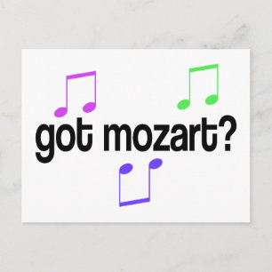 Carte Postale Amusants reçus Mozart Music Cadeau