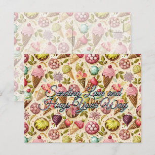 Carte Postale Amusement de glace