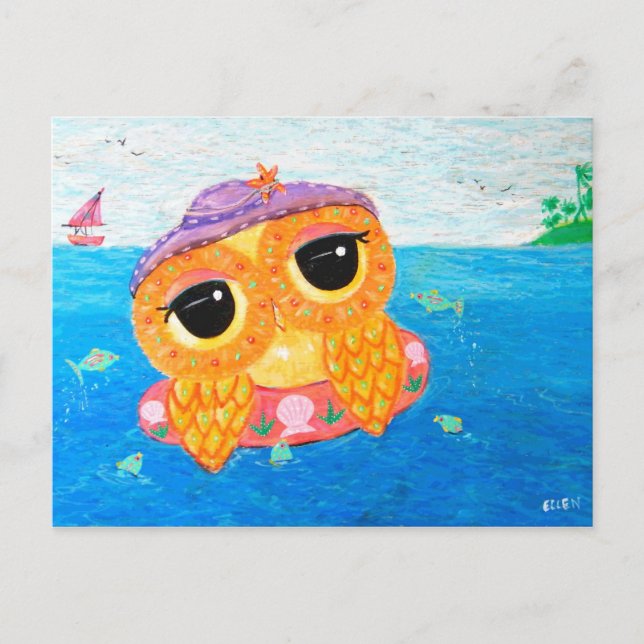 Carte Postale Amusement d'été (Devant)