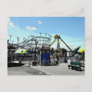 Carte Postale Amusement Park Roller Coaster Old Orchard Beach ME