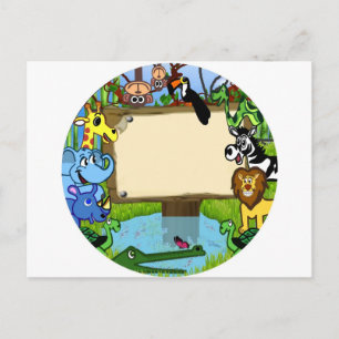 Carte Postale Amusez-vous avec les animaux