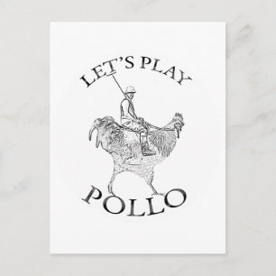 Carte Postale Amusons-nous avec Pollo!