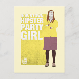 Carte Postale Amy   Downtown Hipster Party Girl
