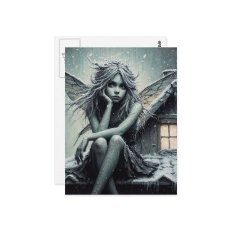 Carte Postale An adorable annoyed winter Fairy