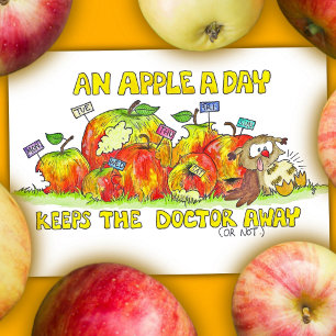 Carte postale AN APPLE A DAY par Nicole Janes