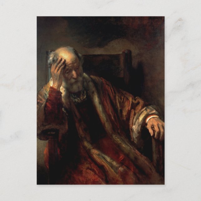 Carte Postale An Old Man in an Armchair (Devant)