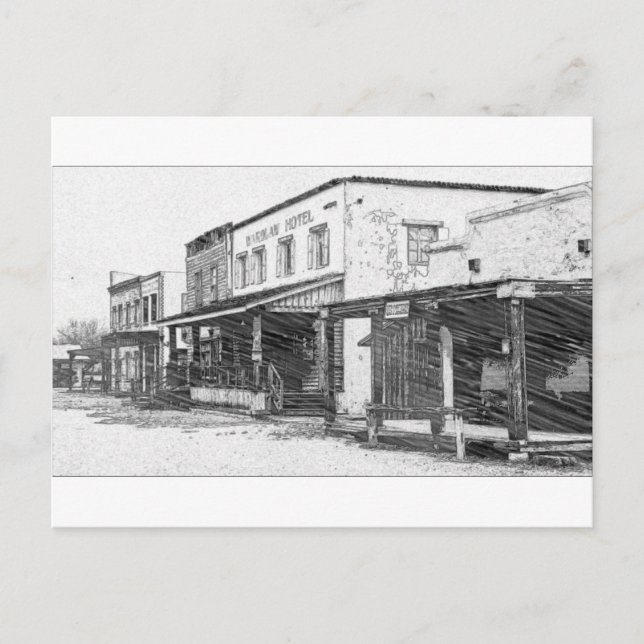 Carte Postale An Old Western Town (Devant)