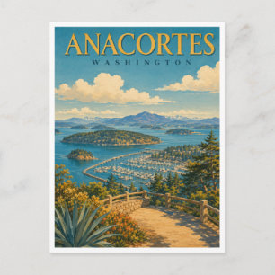 Carte Postale Anacortes Washington Cap Sante GeoSaga