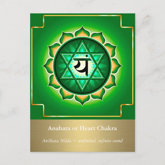 Carte postale Anahata ou Heart Chakra (Devant)