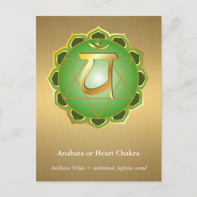 Carte postale Anahata ou Heart Chakra (Devant)