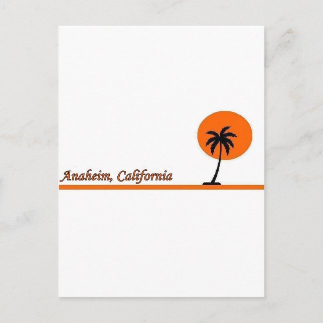 Carte Postale Anaheim, Californie (Devant)