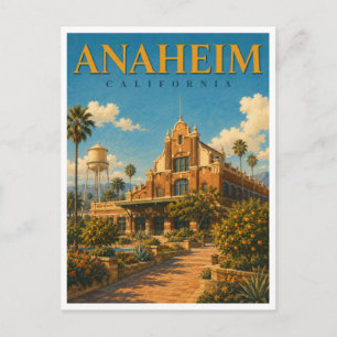 Carte Postale Anaheim Californie Château Skyline GeoSaga