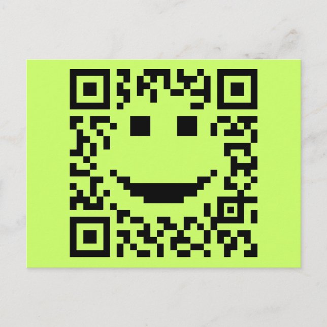 Carte Postale Analyser la conception UPC QR (Devant)