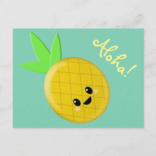 Carte postale ananas (Devant)