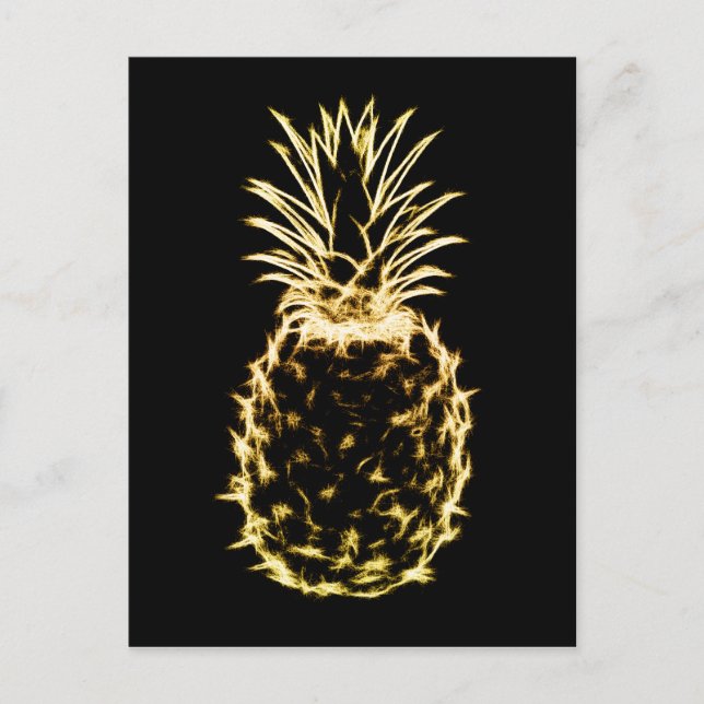 Carte Postale Ananas à gribouille (Devant)