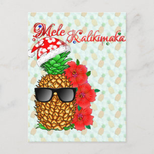 Carte Postale Ananas Mele Kalikimaka