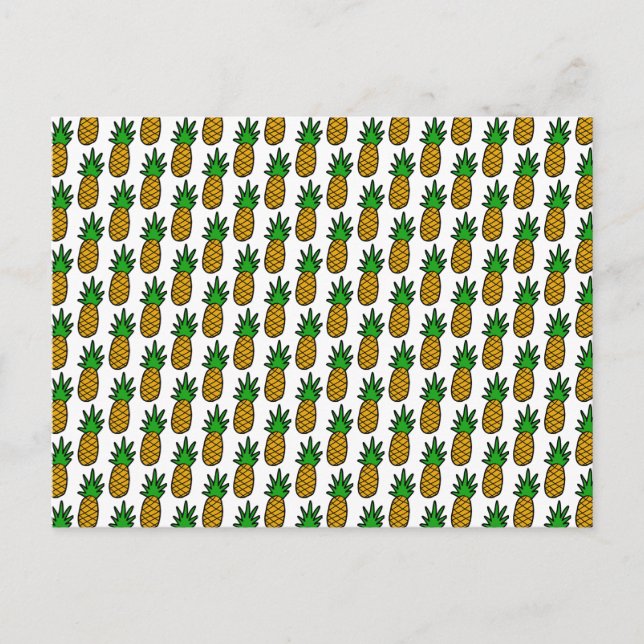 Carte postale Ananas personnalisable (Devant)