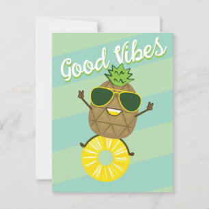 Carte postale Ananas Stationery de voyage tropical