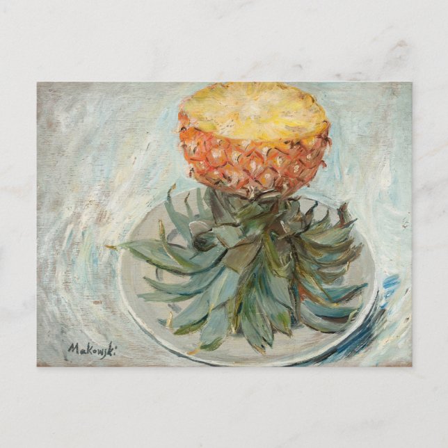 Carte Postale Ananas sur une plaque | Tadeusz Makowski (Devant)