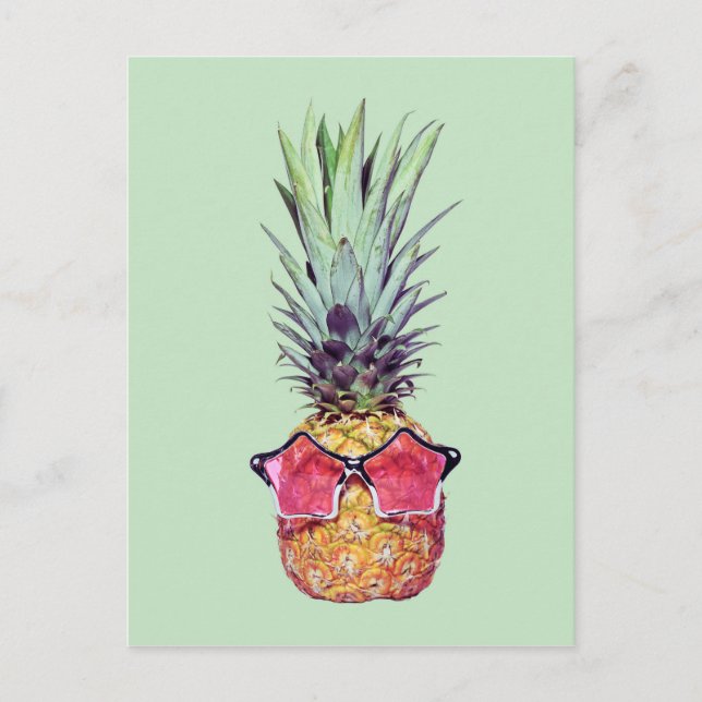 Carte Postale Ananas tendance (Devant)