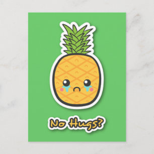 Carte Postale Ananas triste qui n'a pas de câlins