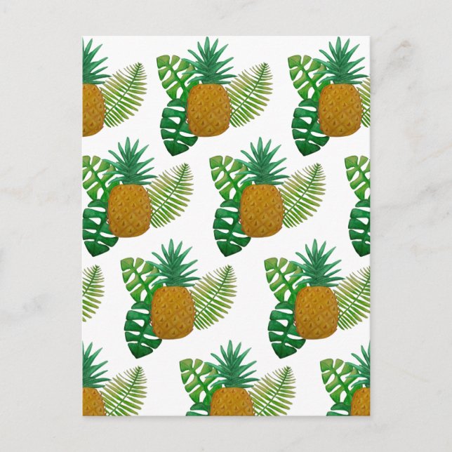 Carte Postale Ananas tropicaux (Devant)