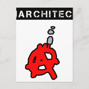 Carte Postale Anarchitecte - Jeux de Mots - Francois Ville