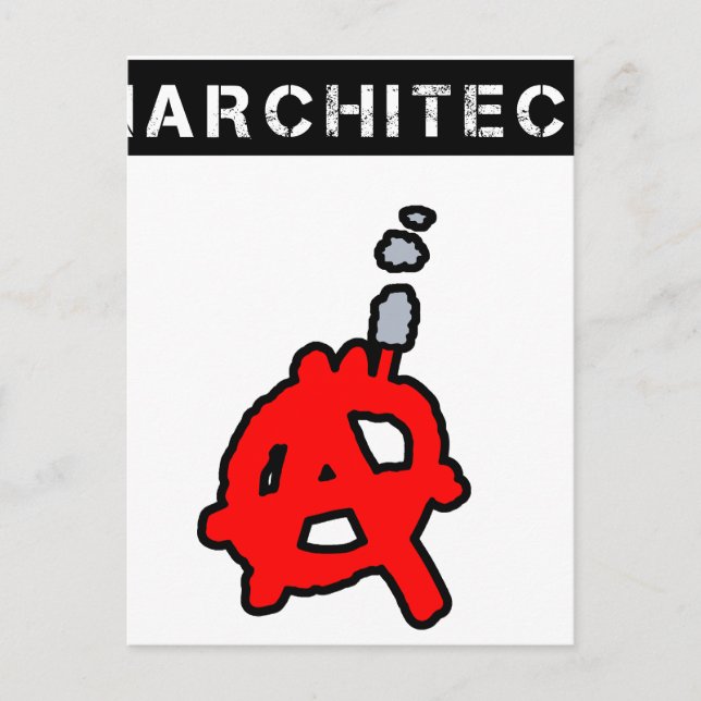 Carte Postale Anarchitecte - Jeux de Mots - Francois Ville (Devant)