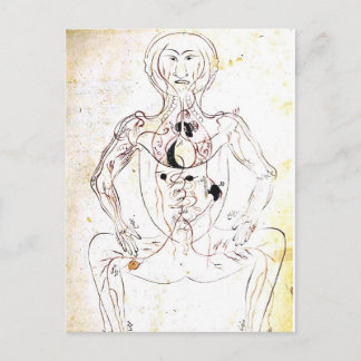 Carte Postale Anatomie avant Médicale persane du 13ème siècle