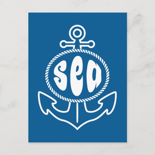 Carte Postale Anchor and the Sea (Devant)