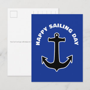 Carte Postale ANCHOR Silhouette - dessin nautique 1