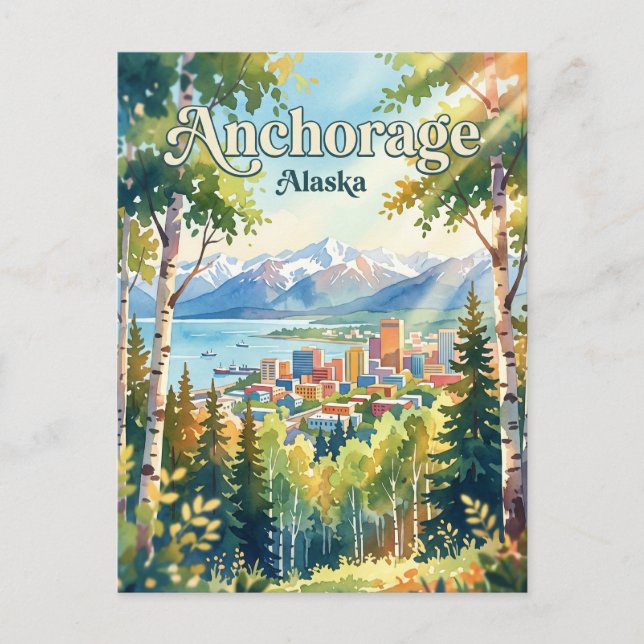 Carte Postale Anchorage Alaska (Devant)