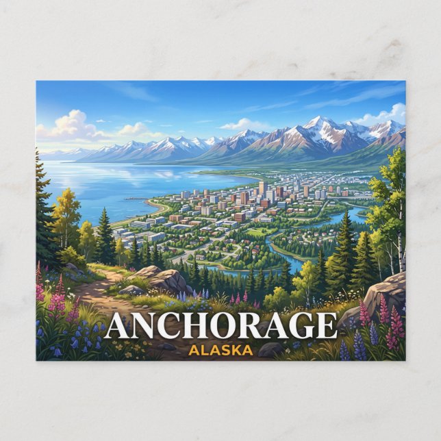 Carte Postale Anchorage Alaska (Devant)