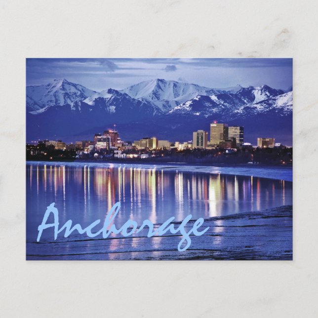 Carte Postale Anchorage, Alaska, États-Unis (Devant)