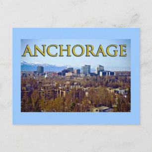 Carte Postale Anchorage, Alaska, États-Unis