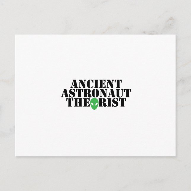 Carte Postale Ancien astronaute théoricien Alien Amusant Anniver (Devant)