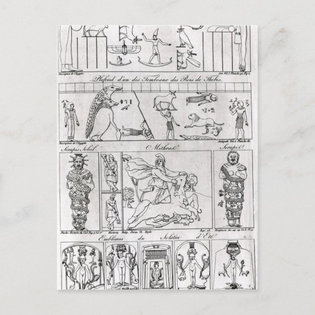 Carte Postale Ancien Egyptien et persan (Devant)