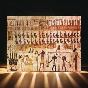 Carte Postale Ancien Égyptien Mort Tribunal de Mort Maat Godess