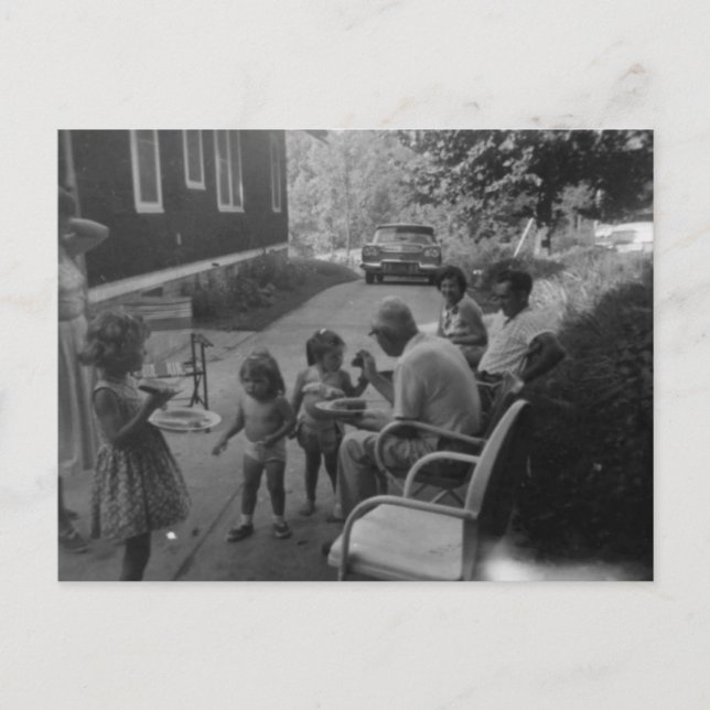 Carte Postale Ancien jeu de pique-nique d'été (Devant)