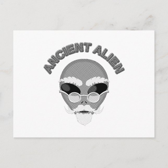 Carte Postale Ancien journal en chef Alien (Devant)