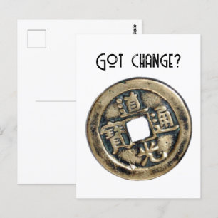 Carte Postale Ancien manteau chinois Banliang, design "got chang