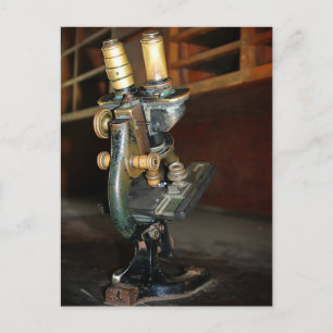 Carte Postale Ancien microscope