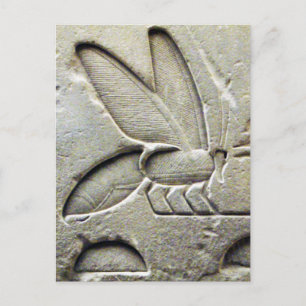 CARTE POSTALE ANCIEN NOIR BLANC ÉGYPTIEN HONEY BEE BEEKEEPER